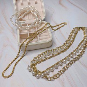 Gold & Pearl Jewelry Set #3